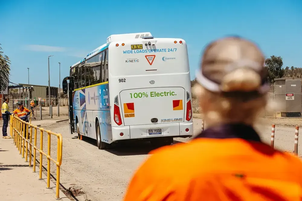 100% electric King Long on site