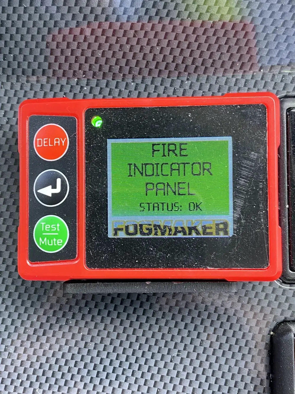 Fogmaker fire suppression — indicator panel