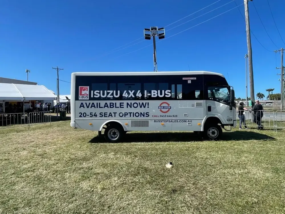 Isuzu 4×4 I-Bus — 20 to 54 seat options, built to site