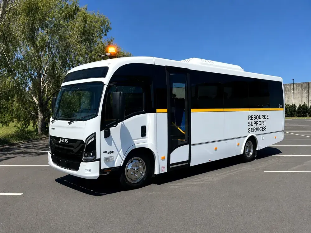 I-Bus 31 seat mine-spec personnel bus