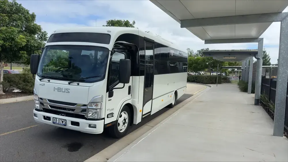 I-Bus 31-Seat NQR — front three-quarter view
