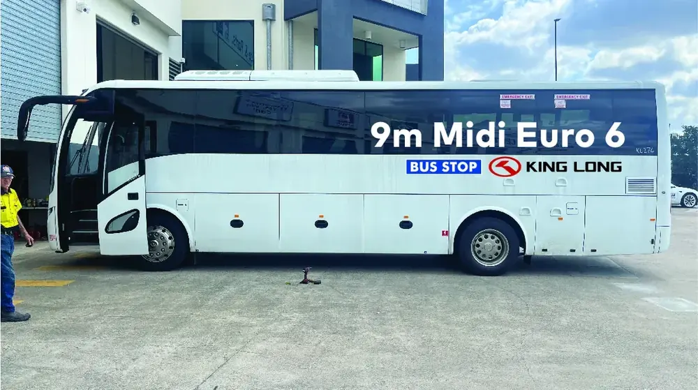 King Long 9m Midi Euro 6 at the Bus Stop Sales facility