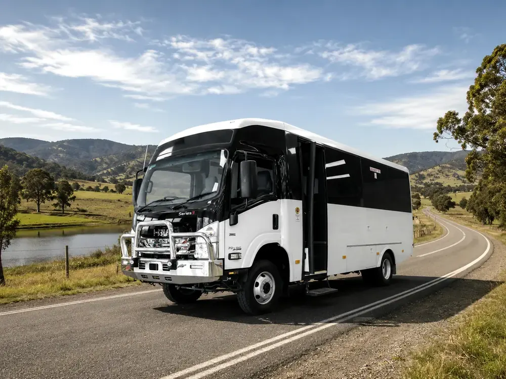 I-Bus 4×4 mine-spec bus — built to pass site induction